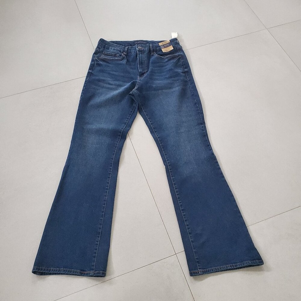Aeropostale New With Tags High Rise Curvy Boot Cut 5 Pocket Stretch Jeans 14